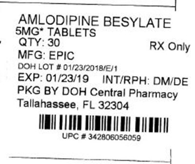 Label Image For 5mg (Amlodipinebesylate 5mg)